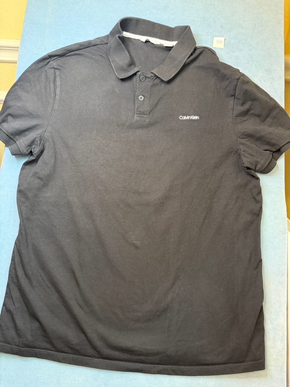 Calvin Klein Men’s Black Polo Size Large